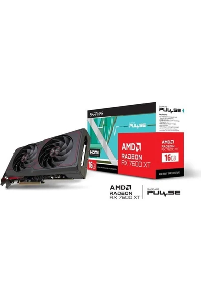 Sapphire RX 7600 XT Pulse 11339-04-20G 128 Bit GDDR6 16 GB Ekran Kartı