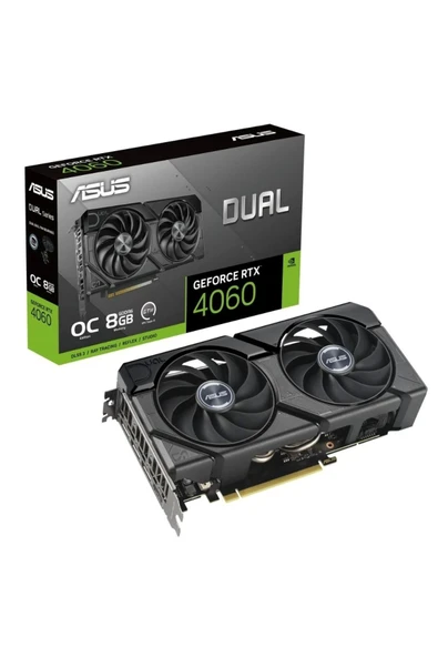 Asus RTX 4060 Dual OC DUAL-RTX4060-O8G 128 Bit GDDR6 8 GB Ekran Kartı