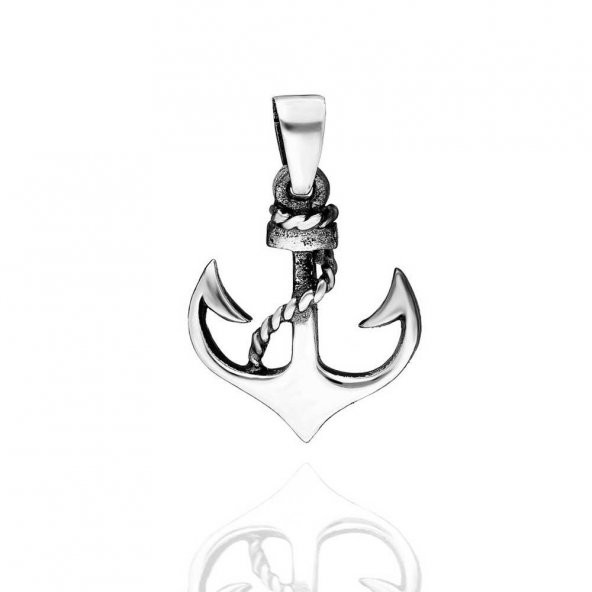 Çapa Tasarımlı 925 Ayar Gümüş Kolye Ucu ürün görseli 1