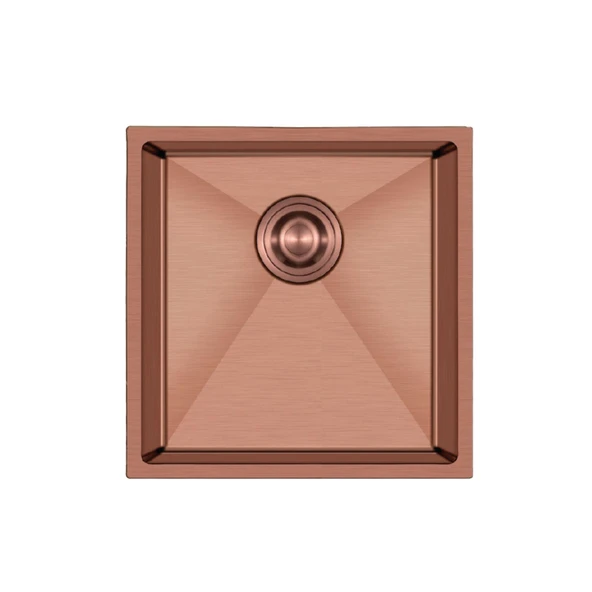 Crauf Stella 4444 PVD Bakır 40x40 El Yapımı Paslanmaz Çelik Mutfak Eviyesi