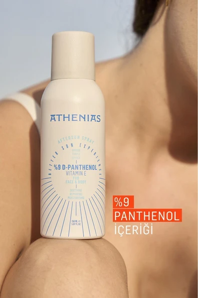 ATHENİAS Panthenol Spray 150 ml Güneş Sonrası E vitamini ve Aloe Vera Kızarıklık Karşıtı Aftersun - 2