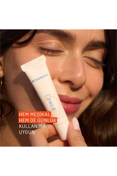 ATHENİAS Lip Balm Anti Chap SPF15 Organik Çilek Aromalı Dudak Bakımı Çatlak Karşıtı 15 gr x 2 Adet - 3