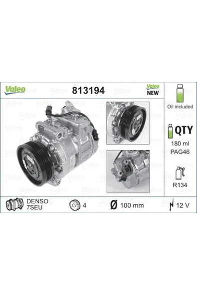 Valeo 813194 Kompresor Bmw 5 E60