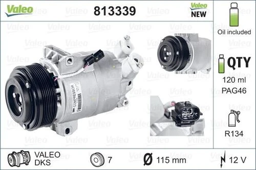 Valeo 813339  Kompresör Koleos 2.0 08- 926007877r ürün görseli 1