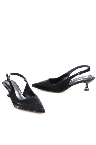 Pisagor Ps-31960 Kadın 4 Cm Arkası Açık Ayakkabı - 6