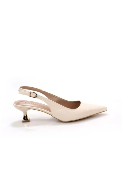 Pisagor Ps-31960 Kadın 4 Cm Arkası Açık Ayakkabı - 4