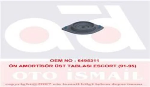 MKS 374  Amortisör Tablası Takozu Üst Ön Escort 91-95