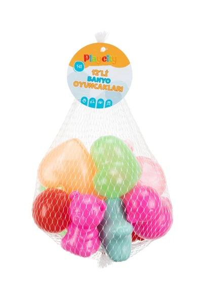 12'Lİ Banyo Oyuncakları Suda Yüzen Oyuncaklar Banyo Arkadaşı