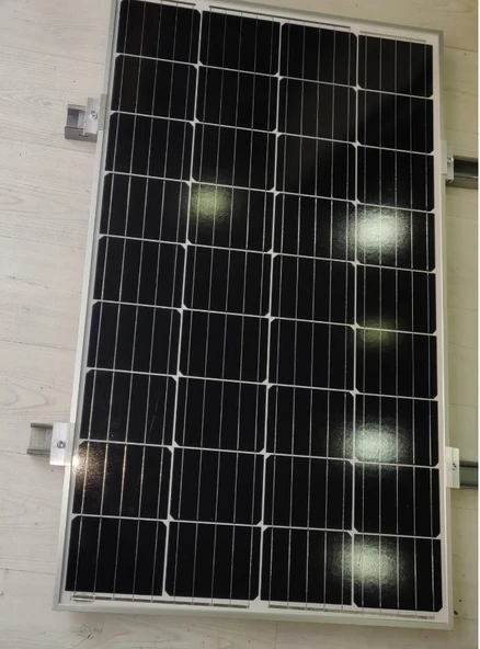Güneş Paneli Montaj Aparatı 1 Panel İçin 110 cm 2 Adet Profil 4 Adet Klemp - 3