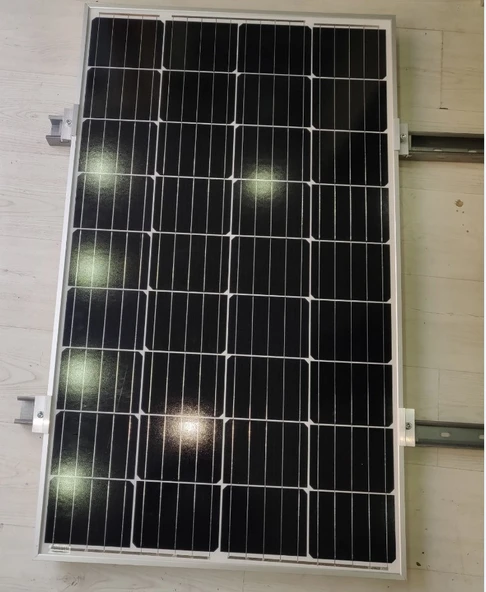 Güneş Paneli Montaj Aparatı 1 Panel İçin 110 cm 2 Adet Profil 4 Adet Klemp - 4