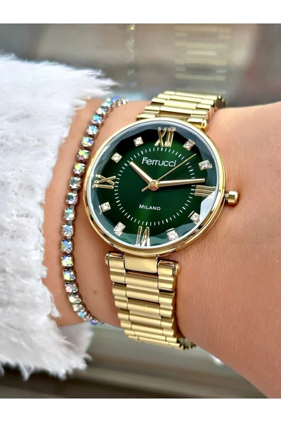 Ferrucci FC 0525 03564M.04 Çelik Kordon Kadın Kol Saati - Resim 4