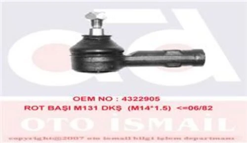 Sismak 110130  Rot Başı Murat 131 Doğan Kartal Şahin SLX ürün görseli