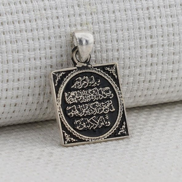 Nazar Duası 925 Ayar Gümüş Kolye Ucu - 2