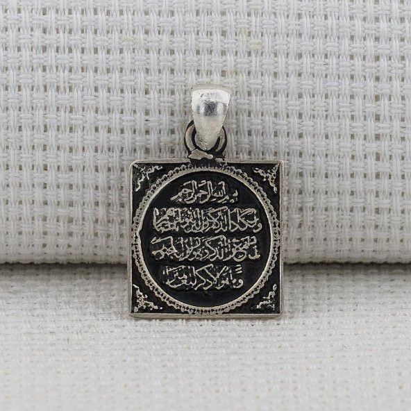 Nazar Duası 925 Ayar Gümüş Kolye Ucu - 3