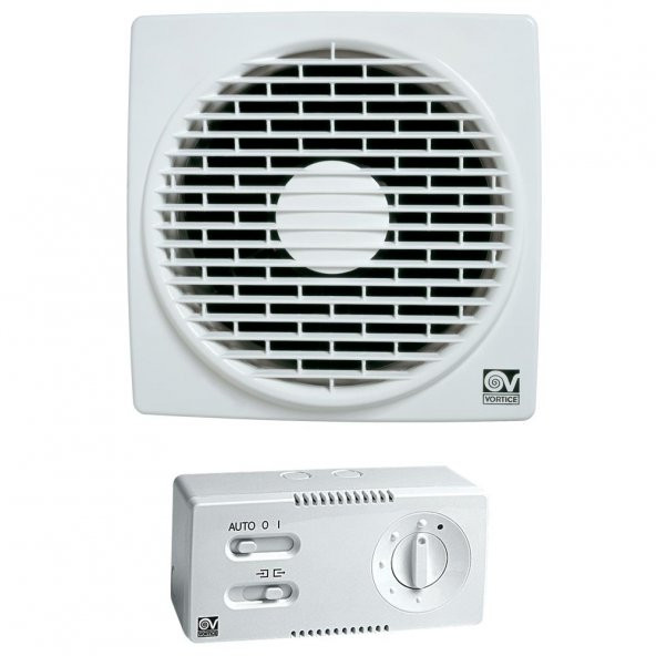 Vortice Vario 230/9 & CR5N Hız Anahtarı Yanında Duvara Cama Kolay Montaj Otomatik Panjur Manuel Geri Dönüşümlü Tasarruflu Fan AGMair Agm Havalandırma Fanı ürün görseli 1