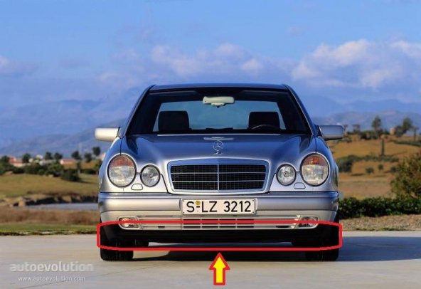 MERCEDES E SERİSİ W210 ÖN TAMPON ALT KARLIK 1995-1999 2108850725 - 2