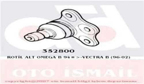 TRW JBJ100 ROTİL ALT ASTRA G H VECTRA B ZAFIRA MERIVA B OMEGA B / ürün görseli