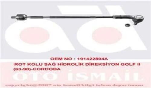 TRW JRA220 ROT MİLİ SAĞ GOLF II POLO CLASSIC JETTA II 84-92 CADDY ürün görseli 1