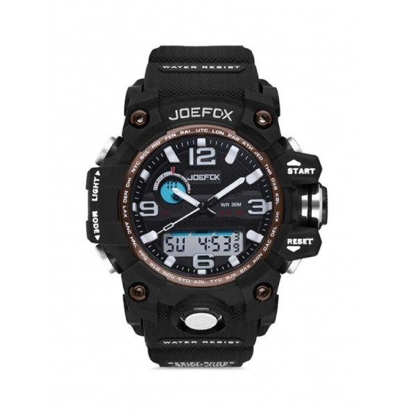 Joefox Digital & Analog Unisex Kol Saati Jf1523 (Siyah)