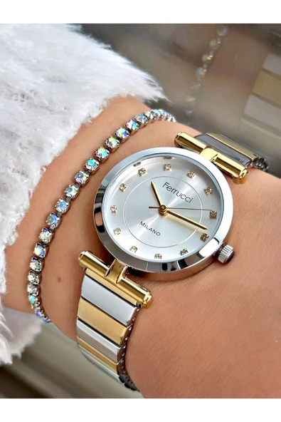 Ferrucci FC 0525 03562M.04 Çelik Kordon Kadın Kol Saati - Resim 2