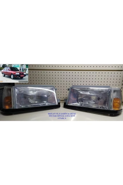 ESER 1930151 Doğan Slx Kartal Şahin Ön Far +Sinyal+ Çıta Set 6 Parça TAKIM TYC00373400673 Uyumlu - 1