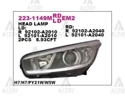 DEPO 2231149RMLEMN2 Ön Far Sağ Kia Ceed - Proceed 12- ürün görseli 1