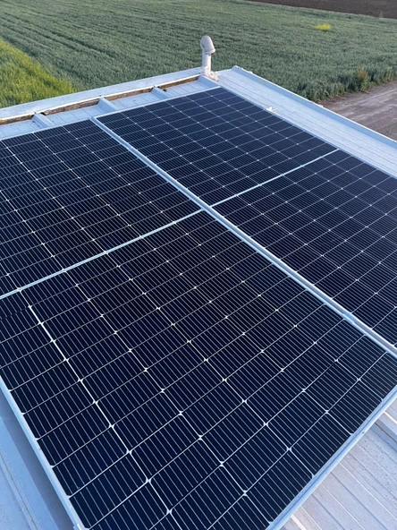 Güneş Paneli Montaj Aparatı 2 Panel İçin 6 Adet 30 cm Profil 6 Adet Klemp - 6