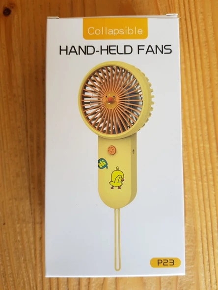 Brokoli Home Şarjli Mini El Fanı Masa Fanı Soğutucu Masa Üstü Vantilatör Usb Mavi Kendin Tasarla - 4