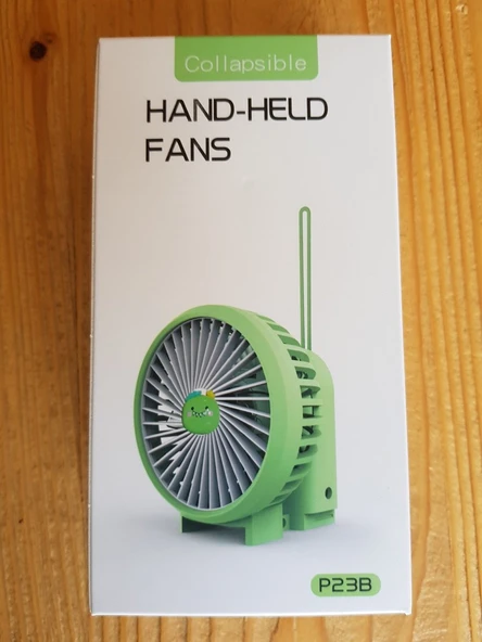 Brokoli Home Şarjli Mini El Fanı Masa Fanı Soğutucu Masa Üstü Vantilatör Usb Mavi Kendin Tasarla - 5