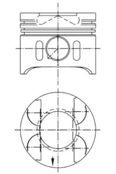 Kolbenschmidt 41014600 PISTON SEGMAN STD. OM611. OM612. OM613. Euro 3. 88.00mm W203 00-07 W210 98-02 W163 99-05 W220 99-02