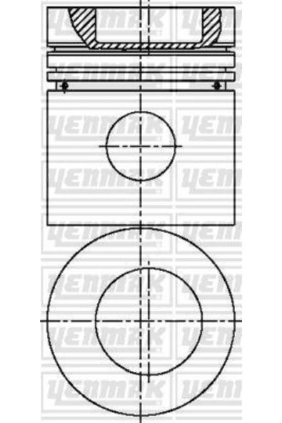 Yenmak 31 Pıston Segman Mercedes Om 364 366 La Motor / 2517 2521 Std 97,5 Mm ürün görseli 1