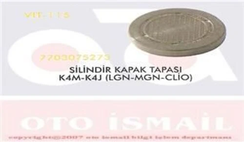 Vitesse 115  Silindir Kapak Tapası CLIO Megane Laguna 1.4 1.6 16V