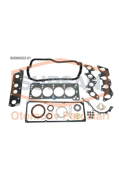 Supsan S0080023 -1 Motor Takım Conta R19 Clıo Iı Kangoo 1.4 8v E7j Keçelı Silindir Kapaklı