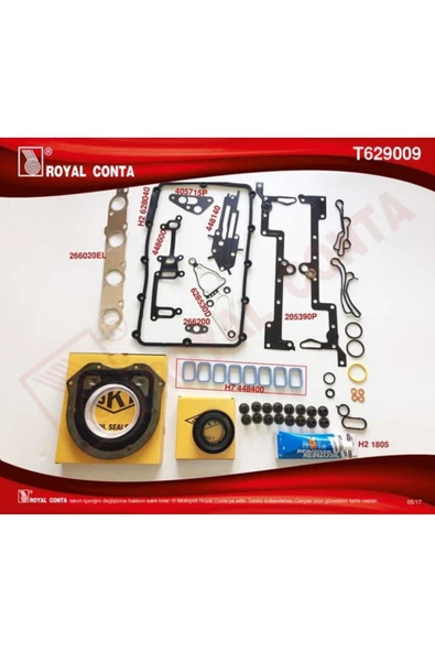 Royal T629009 Motor Takım Conta Kec. - Subp.Lastık - Silindir Kapak Contası Sız Transit 2.2 TDCI ürün görseli 1