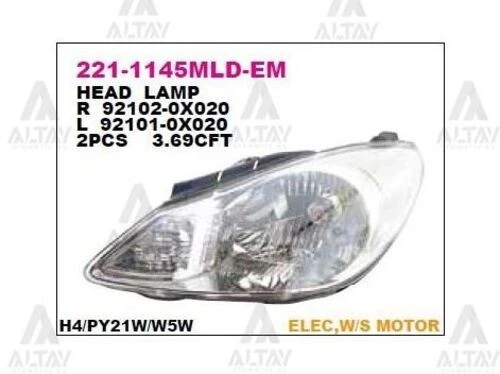 DEPO 2211145LMLDEM Ön Far Sol İ10 07 921010x020