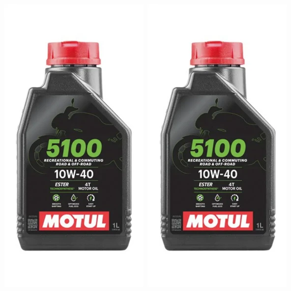MOTUL 5100 10W40 4T 1L 2ADET