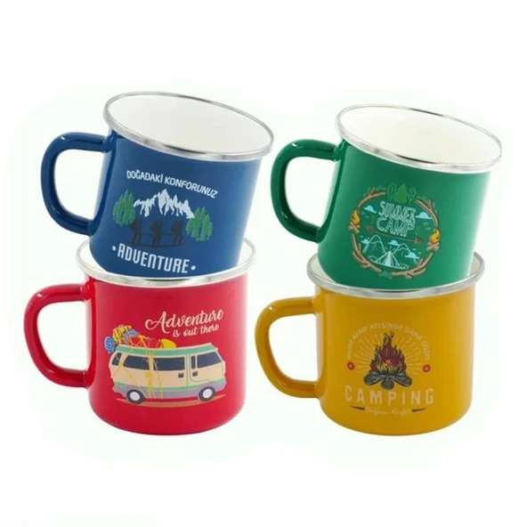 ORCAMP Retro Emaye Bardak 330CC OUT-1900