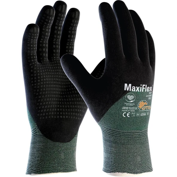 ATG MaxiFlex® Cut™ 34-8453 Kesilme Dirençli Dotlu En İnce İş Eldiveni