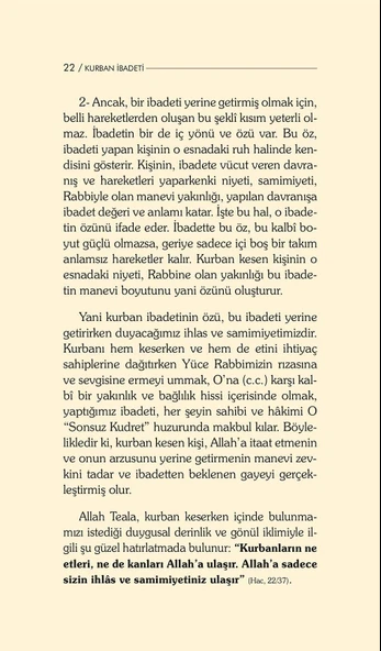 Kurban İbadeti - Dr. Recep Özdirek - 8