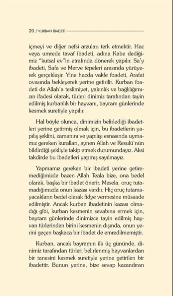 Kurban İbadeti - Dr. Recep Özdirek - 6