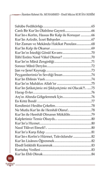 Alemlere Rahmet Hz. Muhammed - Ebedi Mucize Kur'an-ı Kerim - Osman Nuri Topbaş - 5