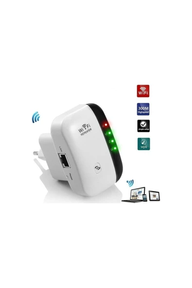 Kablosuz Sinyal Güçlendirici 300mbps Access Point Wifi Repeater - 5