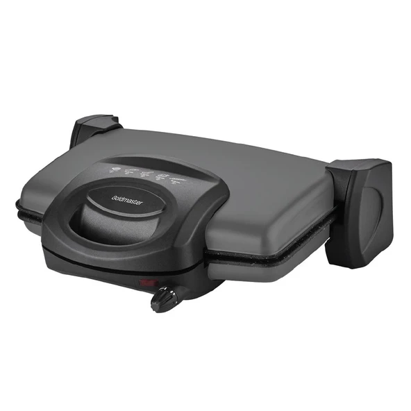 Goldmaster Lezzito Antrasıt 1750 Watt Granit Çıkarılabilir Plakalı 5 Kademe Isı Ayarlı Tost Ve Izgara Makinesi