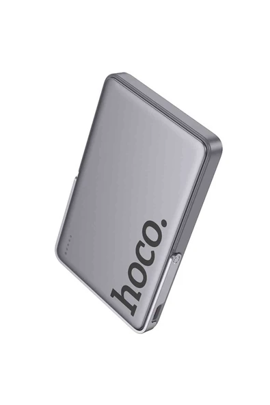 Hoco Q36 Sunlight 5.000 mAh 20W Type-C Çıkışlı PD Kablosuz Şarj Özellikli Standlı Powerbank - Resim 6