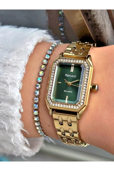 Ferrucci FC 0525 03563M.05 Çelik Kordon Kadın Kol Saati - Resim 4