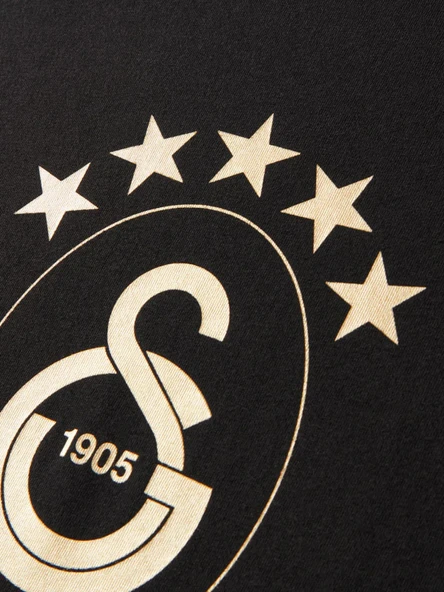 Galatasaray Lisanslı 5 Yıldız Siyah Şampiyonluk T-Shirt - 4