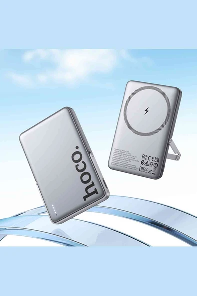 Hoco Q36 Sunlight 5.000 mAh 20W Type-C Çıkışlı PD Kablosuz Şarj Özellikli Standlı Powerbank - 4