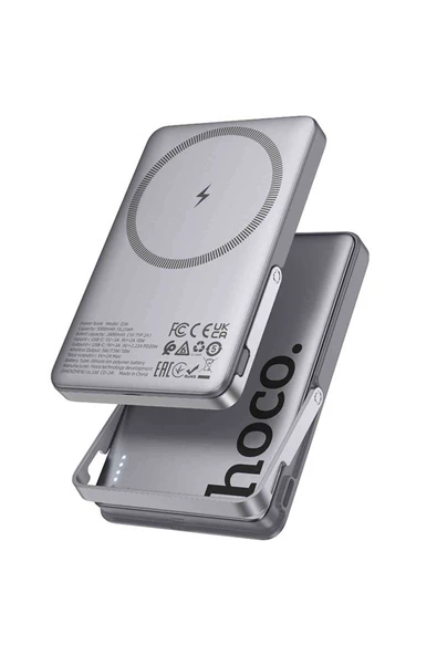 Hoco Q36 Sunlight 5.000 mAh 20W Type-C Çıkışlı PD Kablosuz Şarj Özellikli Standlı Powerbank