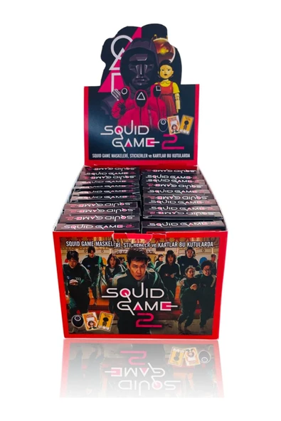 Squid Game 2. Sezon 2025 | 24 Mini Kutu 144 Kart + 24 Sticker | 1. Kalite Baskı