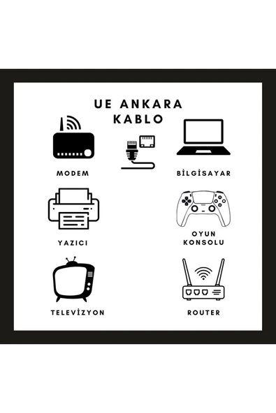 2 Metre Cat6 Internet Kablosu Ethernet Cat 6 - 2